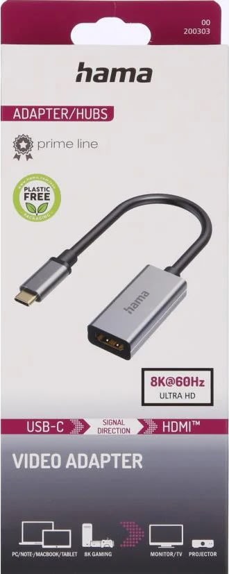 Hama ljudadapter USB-C till HDMI ultra-HD