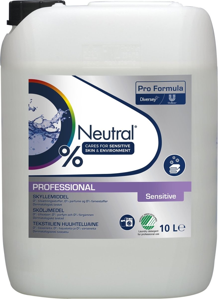 Neutral Pro Sköljmedel, Sensitive, 10L