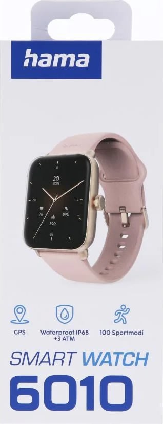 Hama SmartWatch 6010, roséguld