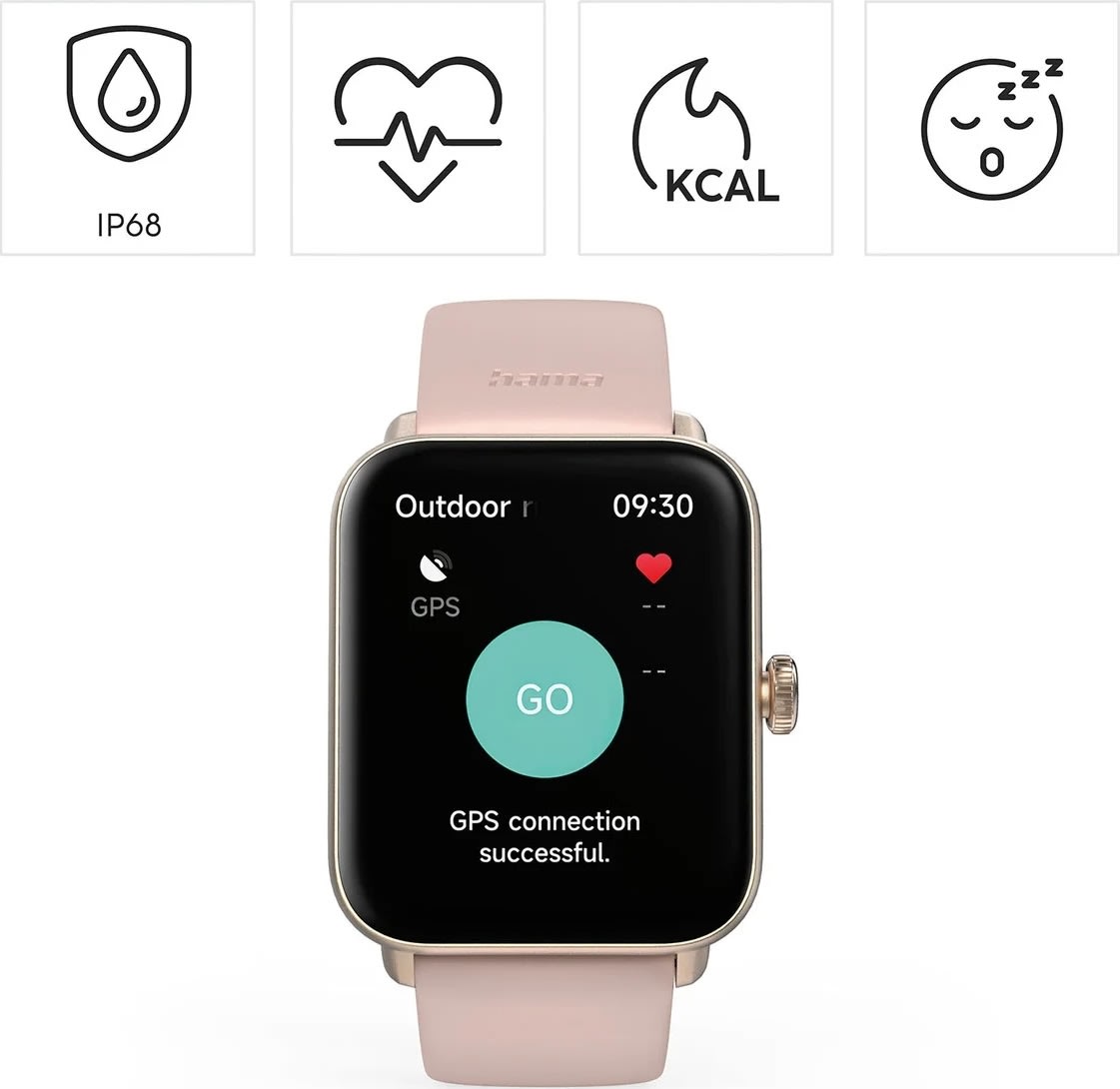 Hama SmartWatch 6010, roséguld
