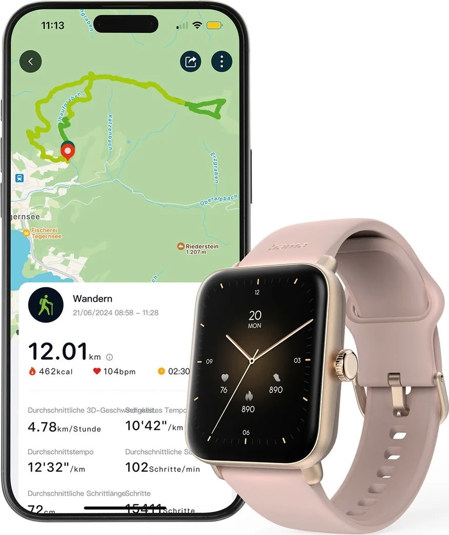 Hama SmartWatch 6010, roséguld