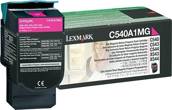 Lasertoner Lexmark C540A1MG Röd 1000 sidor