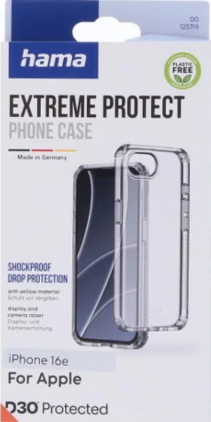 Hama Mobile Cover Protect Iphone 16e, transparent