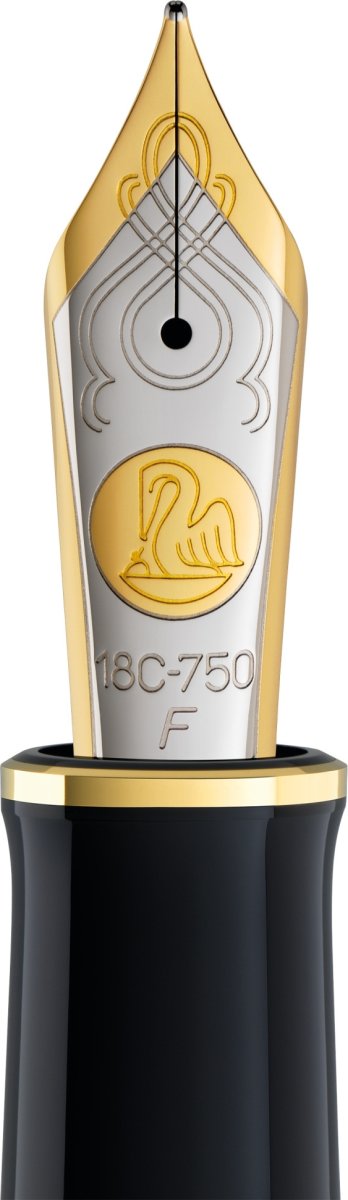 Pelikan Souverän 1000 Reservoarpenna F, svart/grön