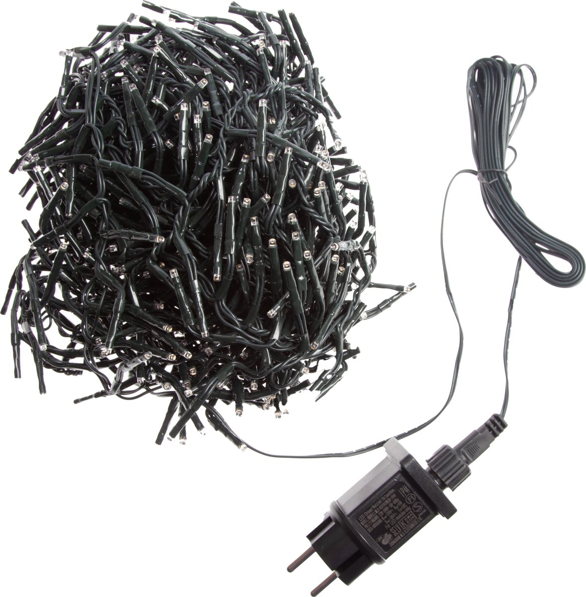 Kluster av Ljusslinga med 600 LED, 12m, varmvit