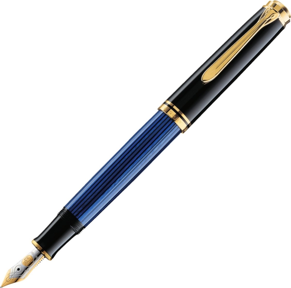 Pelikan Souverän 400 Reservoarpenna, M, svart/blå