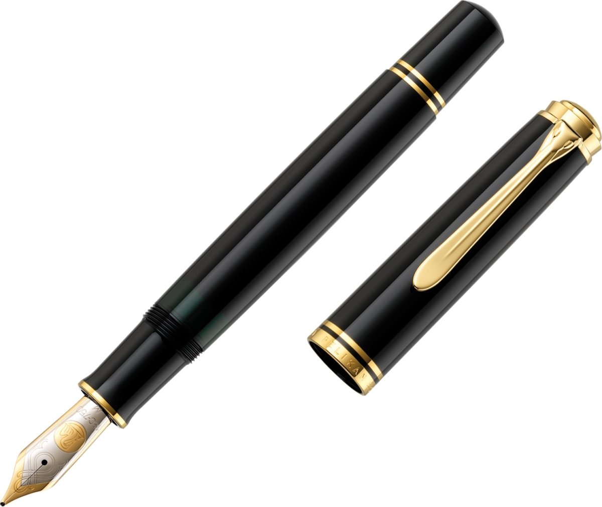 Pelikan Souverän 800 Reservoarpenna, F, svart