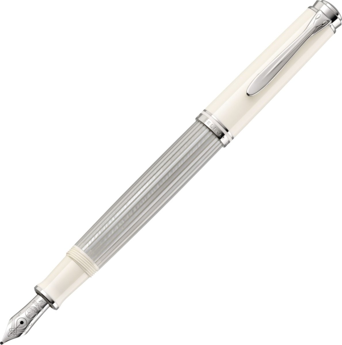 Pelikan Souverän 405 Reservoarpenna, M, vit