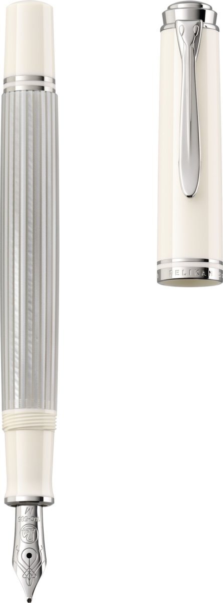 Pelikan Souverän 405 Reservoarpenna, M, vit