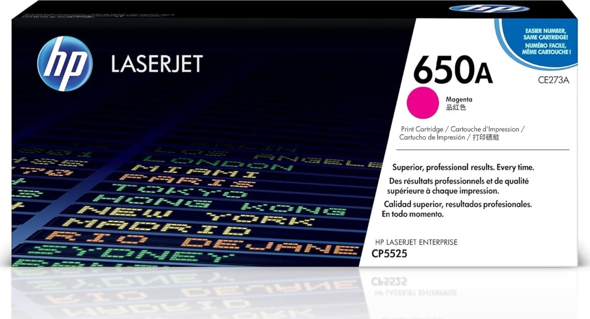 HP 650A/CE273A lasertoner, röd, 15 000 s
