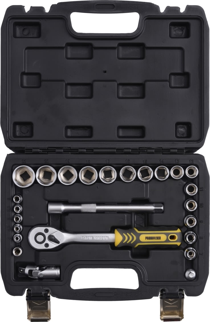 Probuilder hylsnyckelsats 3/8" 25 delar