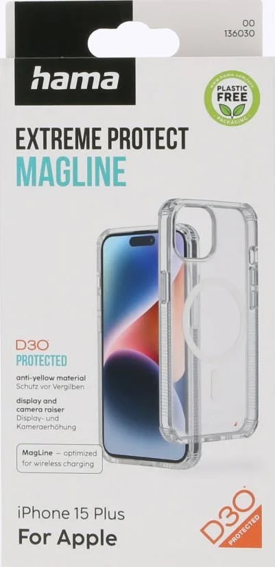Hama Mobilskal iPhone 15 Plus, transparent