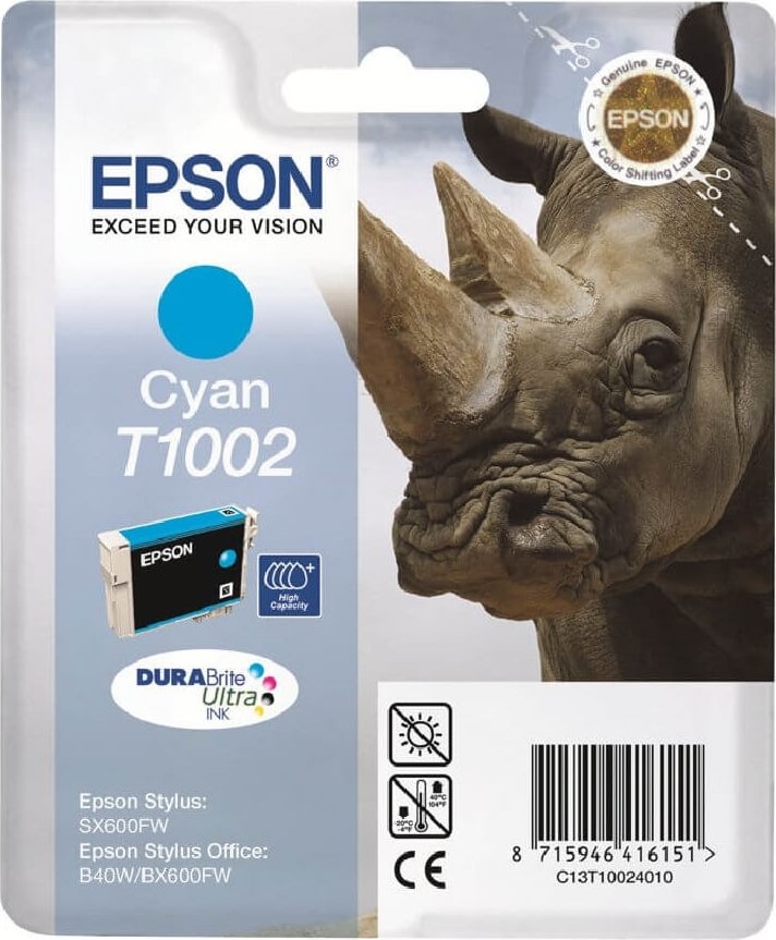 Bläckpatron Epson Nr. T1002/C13T10024010 Blå 800 s