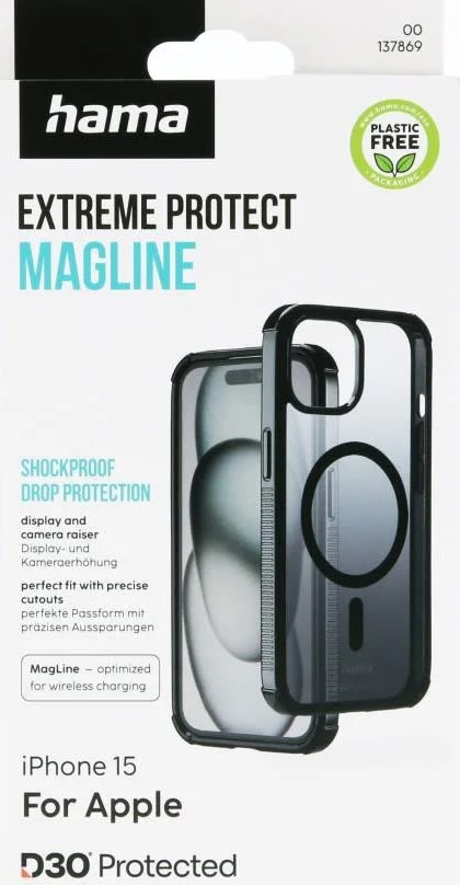 Hama Mobile Cover Protect Iphone 15 MagCase, svart