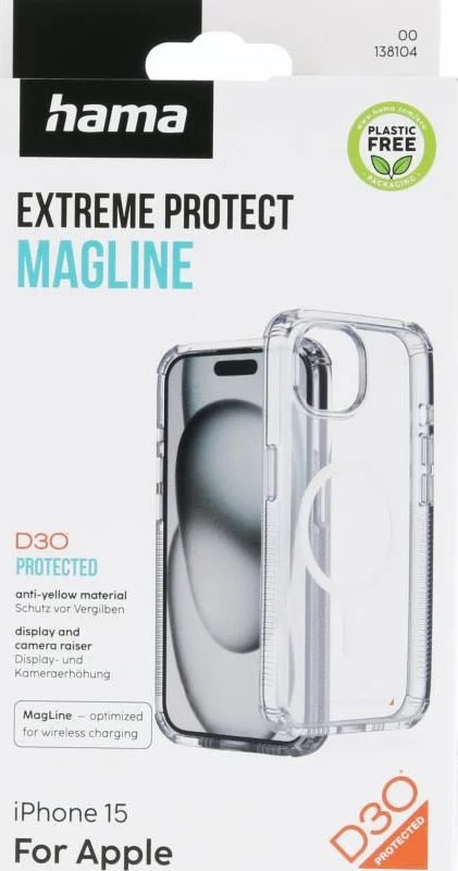 Hama Mobilskal Iphone 15 MagCase, transparent