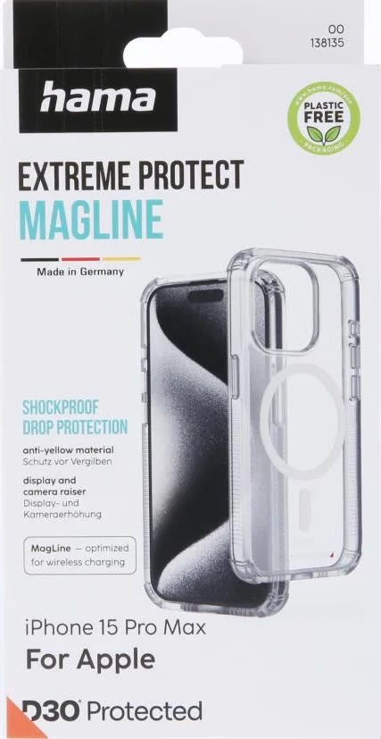 Hama Mobilskal iPhone 15 Pro Max MC, transparent