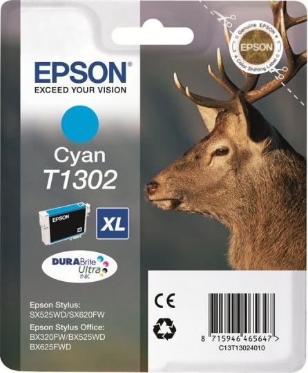 Bläckpatron Epson Nr. T1302/C13T13024012 Blå 750 s