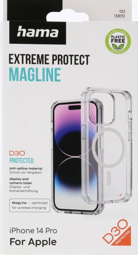 Hama Mobilskal Iphone 14 Pro MagCase, transparent