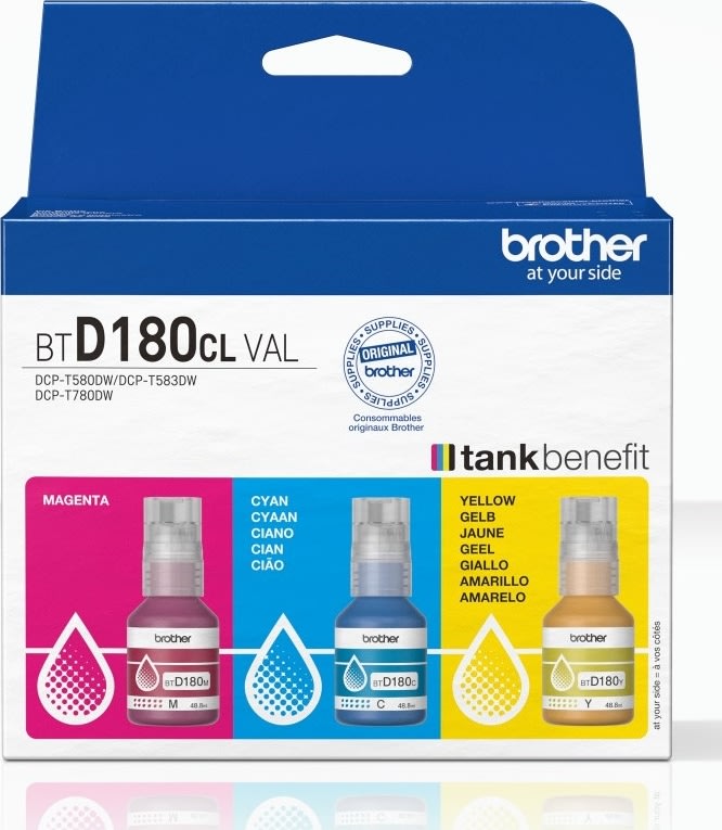 Brother BTD180CLVAL CMY Value Pack, 5000 st