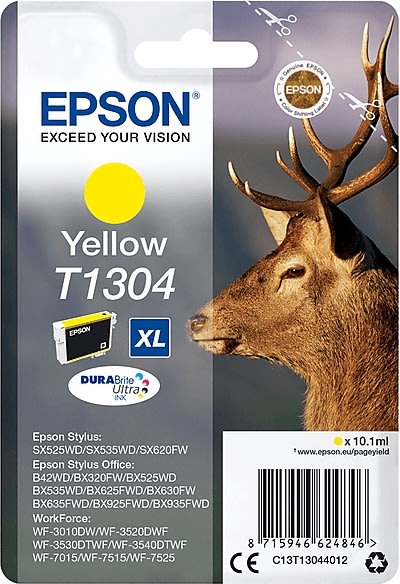 Bläckpatron Epson Nr. T1304/C13T13044012 Gul 750 s