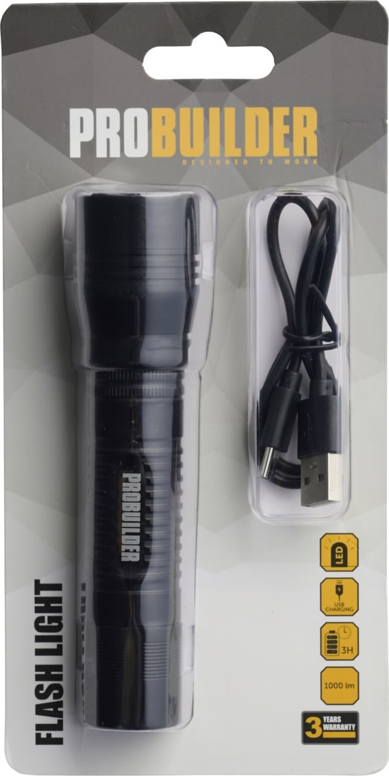 Probuilder ficklampa LED 1000 Lumen