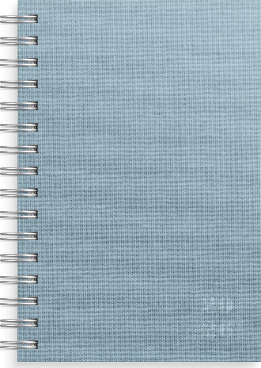 Burde 2026 Kalender, Dagbok Textile, Blå