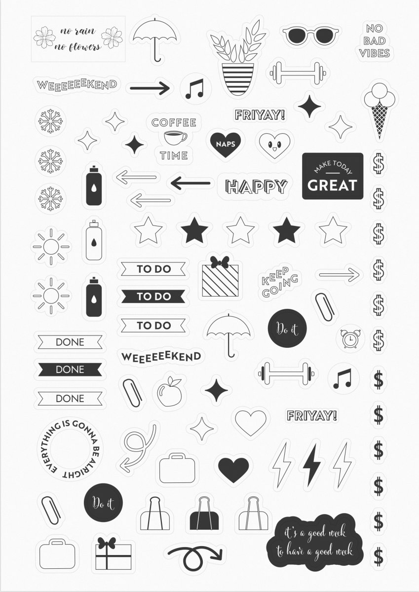 Burde 2026 Kalender, Doodle B5