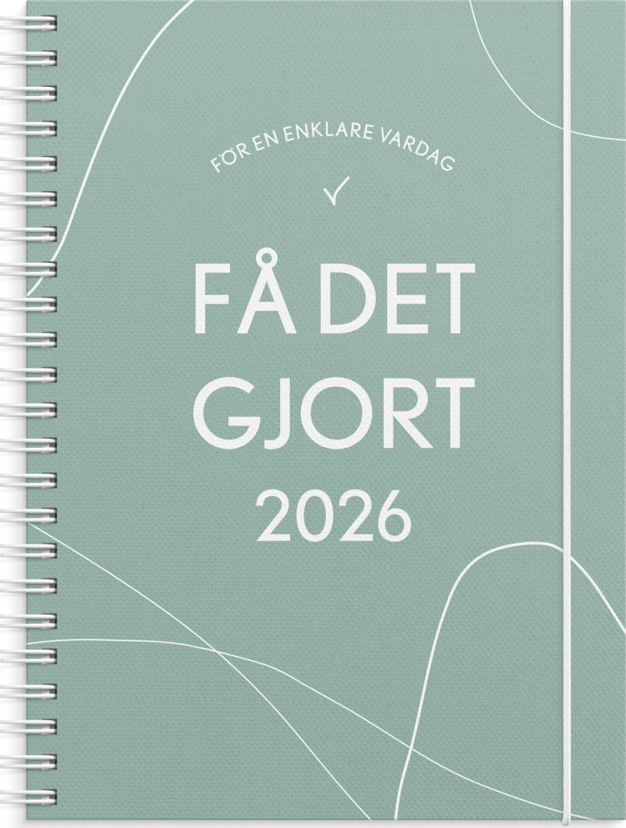 Burde 2026 Kalender, Få det gjort, Grön