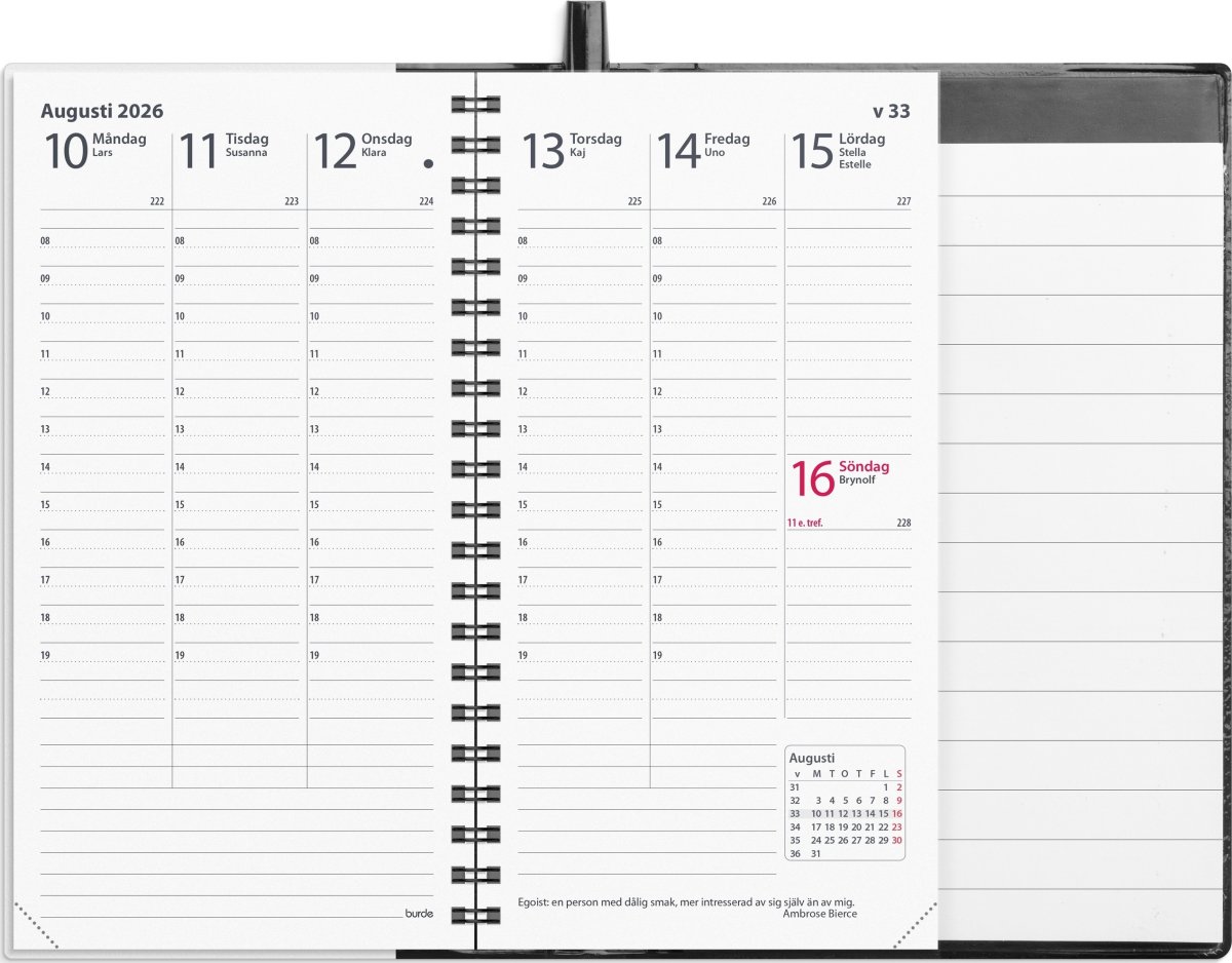 Burde 2026 Kalender, Hantverkar'n