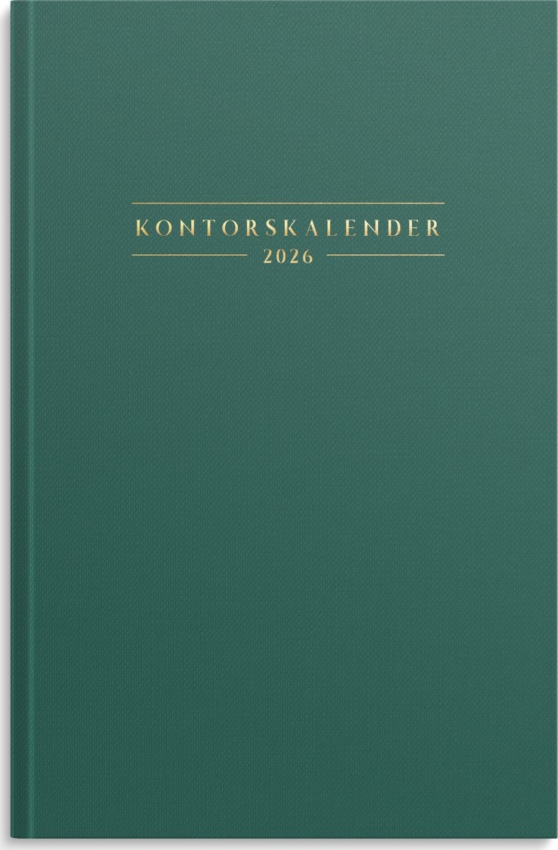 Burde 2026 Kontorskalender, Grön