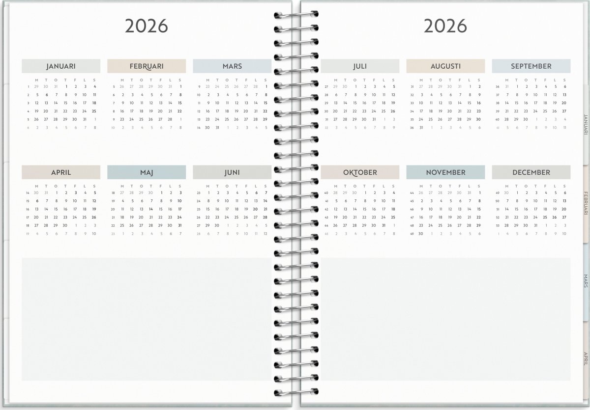 Burde 2026 Kalender, Life Organizer Family Planner