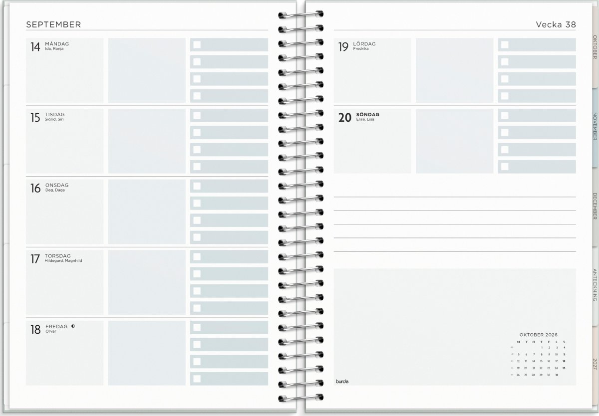 Burde 2026 Kalender, Life Organizer To Do