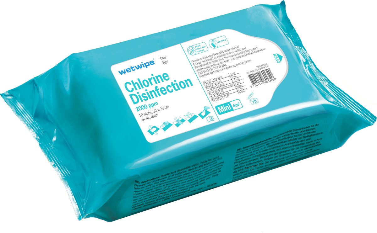 Wet Wipe Chlorine Disinfection mini | 10 st.