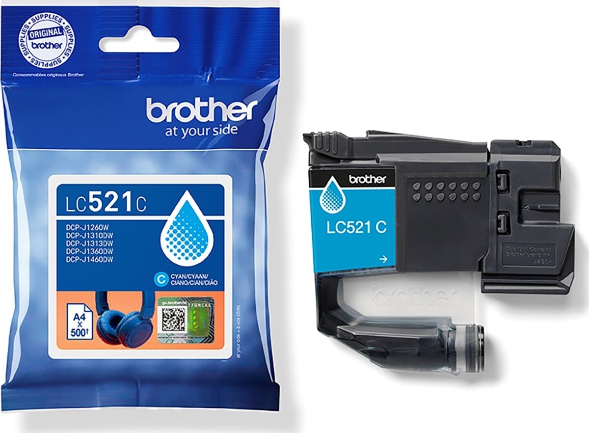 Brother LC521C bläckpatron, cyan