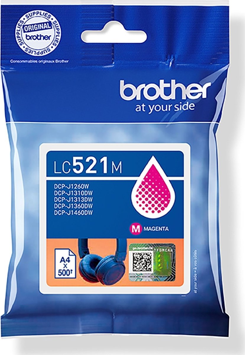 Brother LC521M bläckpatron, magenta