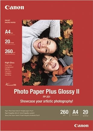 Canon PP-201 blankt fotopapper, A4 / 260 g / 20 st