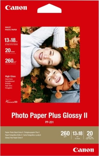 Canon PP-201 blankt fotopapper, 13x18cm / 260 g /