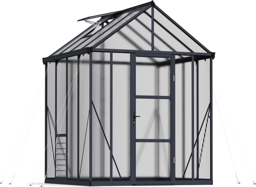Palram Canopia Glory Växthus, 6,2 m2, grå