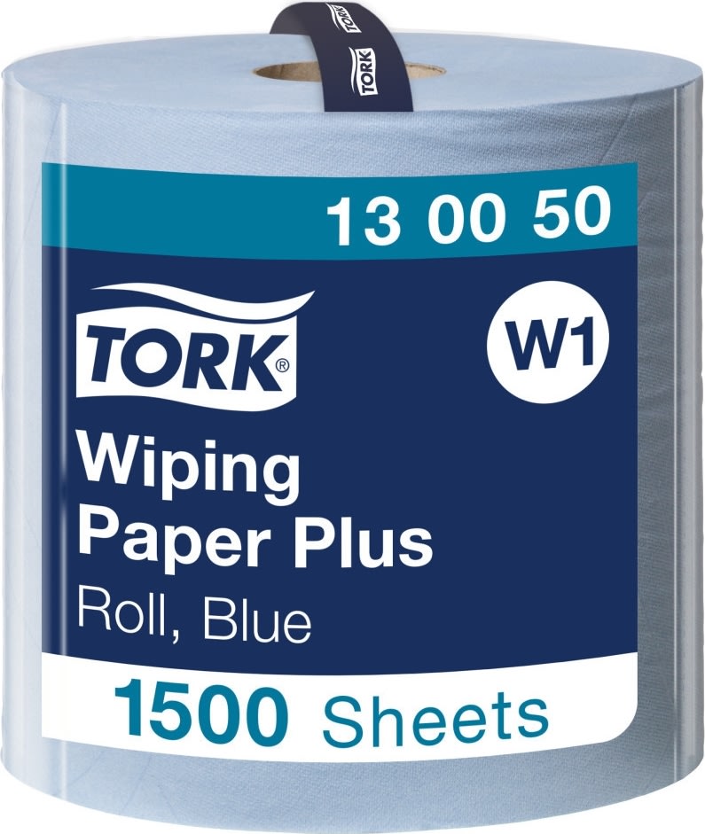Tork W1 Plus Torkpapper, Blå, 2-lags, 1 rl