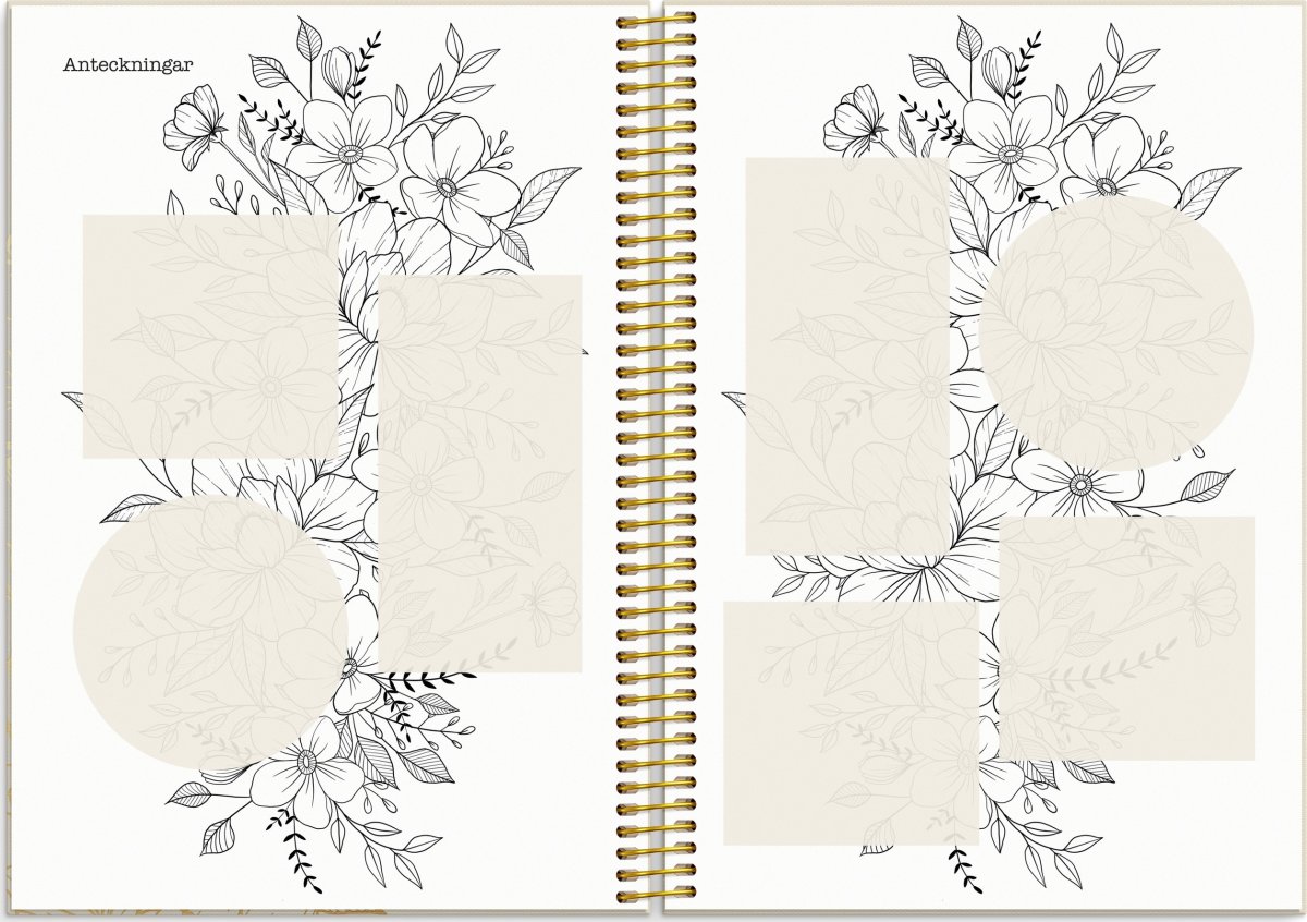 Burde 2026 Kalender, Life Planner, Bloom