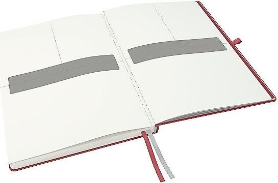 Leitz Complete anteckningsbok A4, rutat, röd