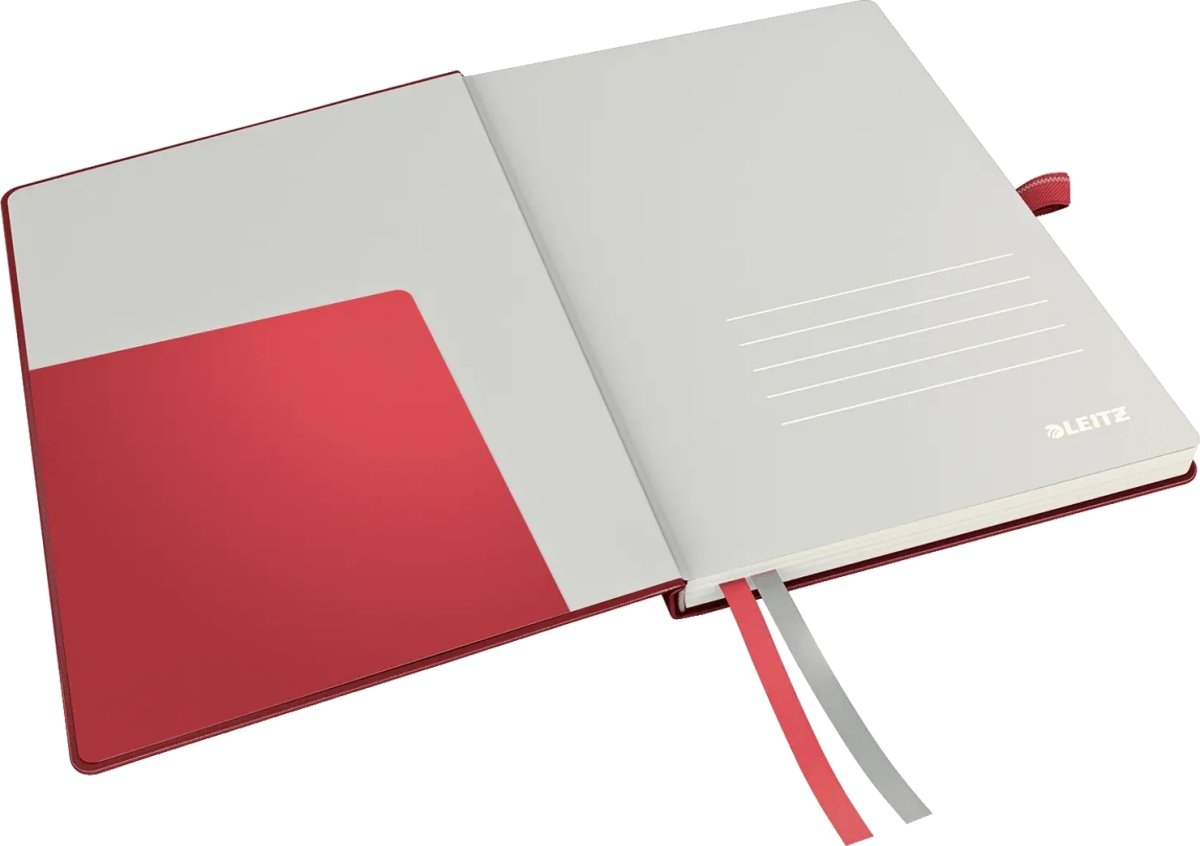 Leitz Complete anteckningsbok A4, rutat, röd