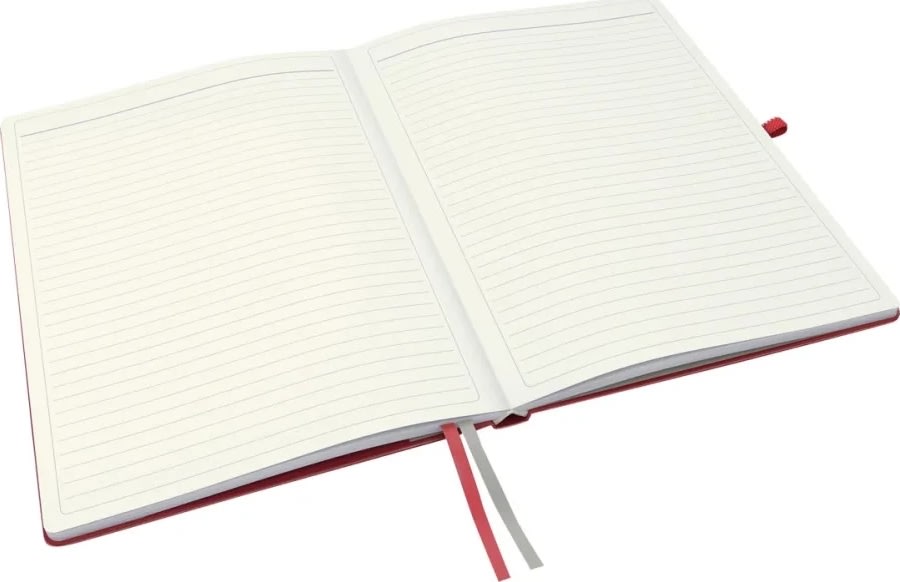 Leitz Complete anteckningsbok A4, linjerat, röd