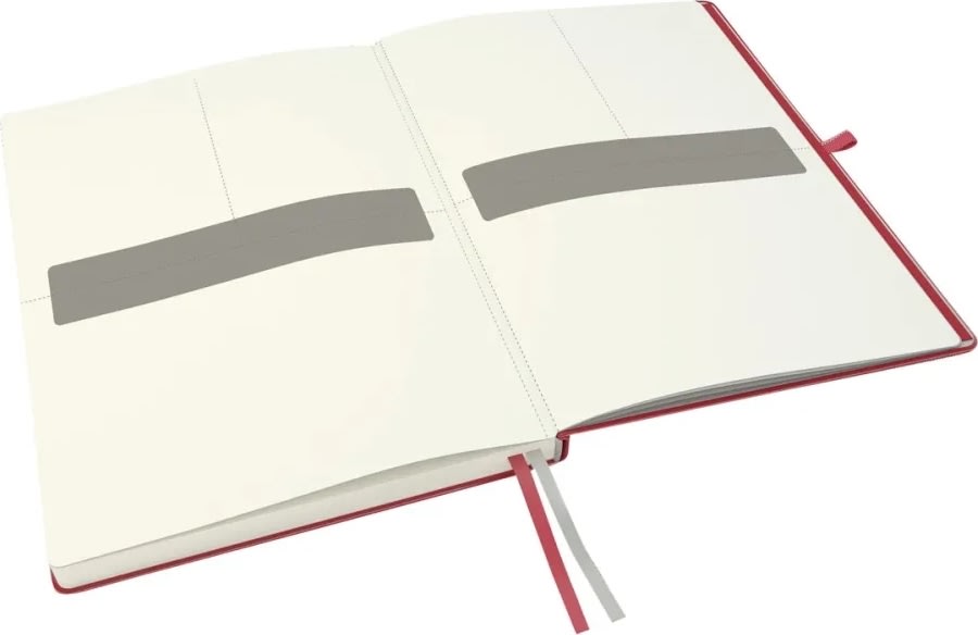 Leitz Complete anteckningsbok A4, linjerat, röd