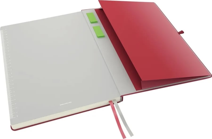 Leitz Complete anteckningsbok A4, linjerat, röd