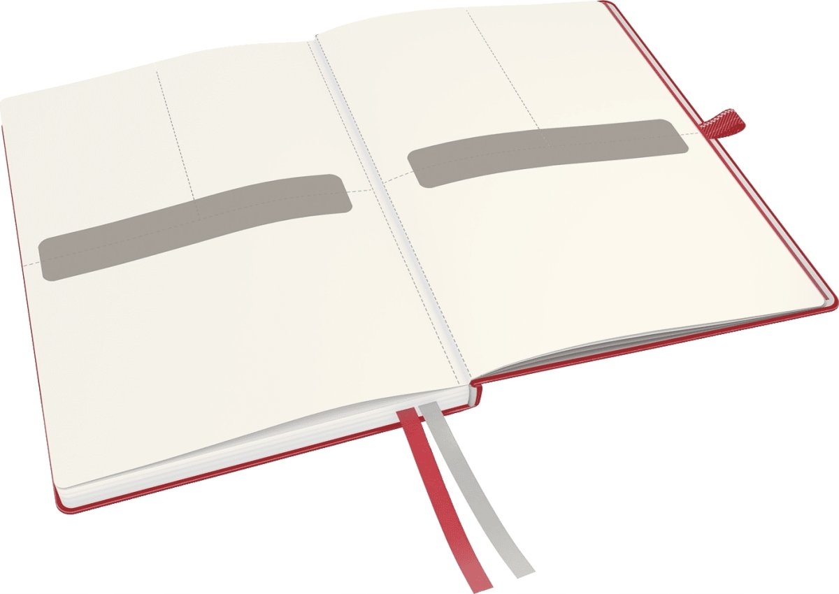 Leitz Complete anteckningsbok A5, rutat, röd