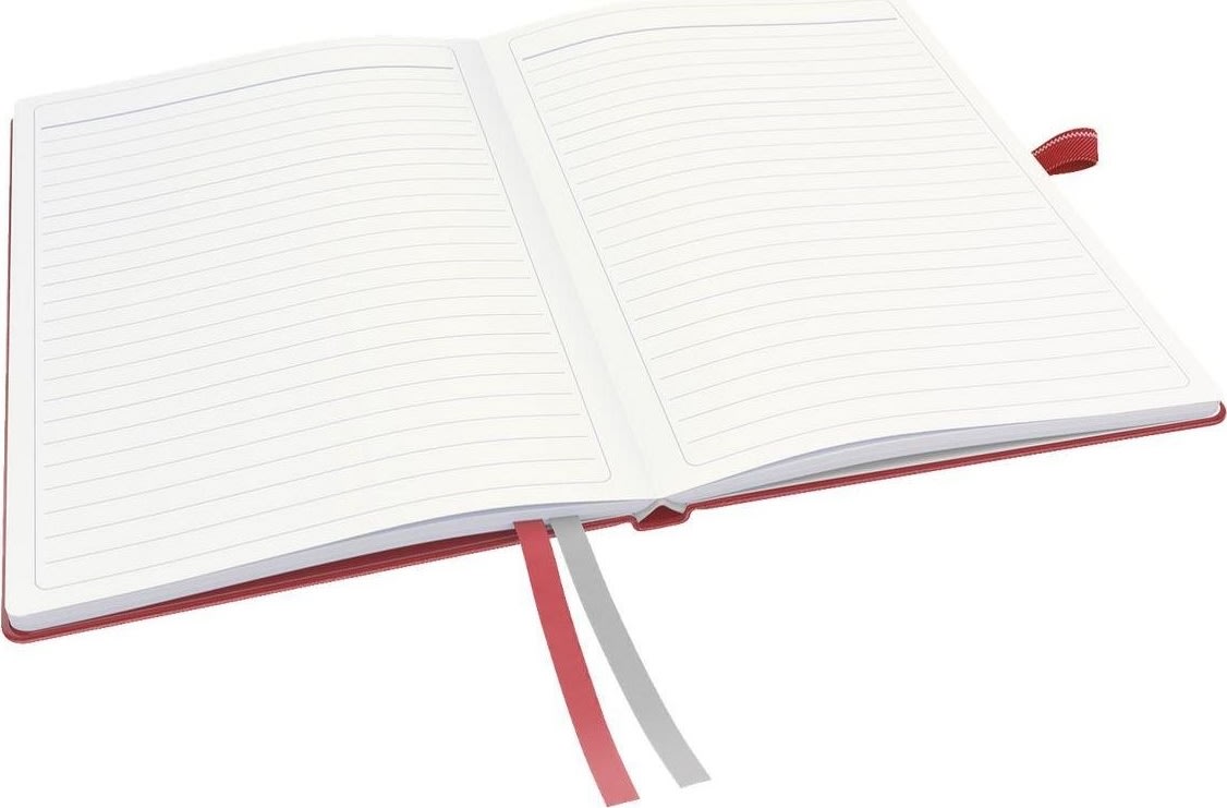 Leitz Complete anteckningsbok A5, linjerat, röd
