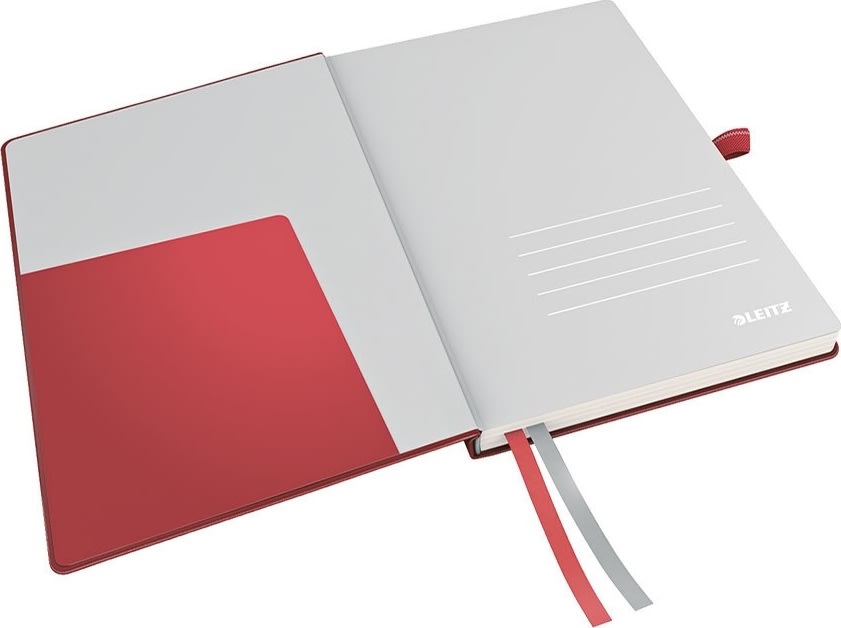 Leitz Complete anteckningsbok A5, linjerat, röd