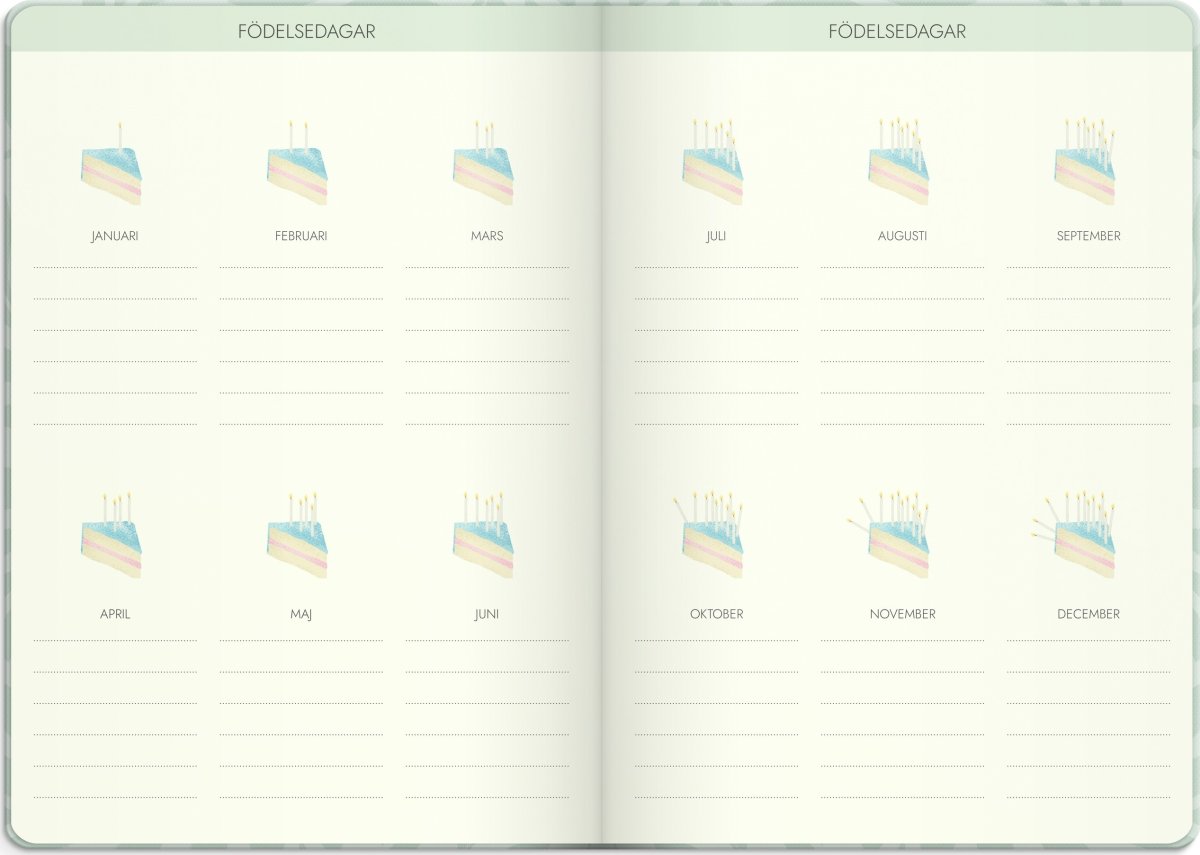 Burde 2026 Kalender, Life Planner, Dream & Do