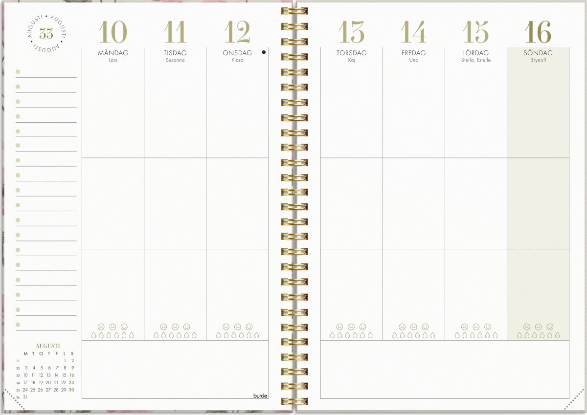 Burde 2026 Kalender, Life Planner, Essentials A5